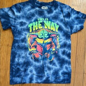 **b2g1** Star Wars Kids Tie-Dye Tee with Grogu Graphic - Blue, Green, Orange